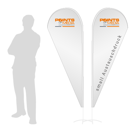 Beachflag Drop Austauschdruck | Small (210 cm) | beidseitig bedruckt