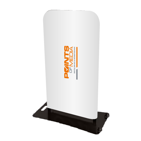 Kundenstopper ZIPP | B 80 cm x H 117,4 cm | mit Druck