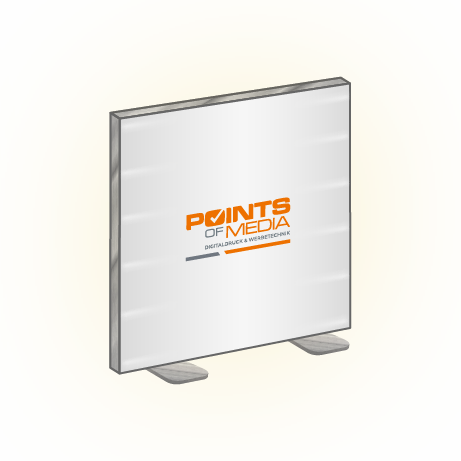 Textilspannrahmen LED freistehend | B 200 cm x H 200,5 cm | bedruckt
