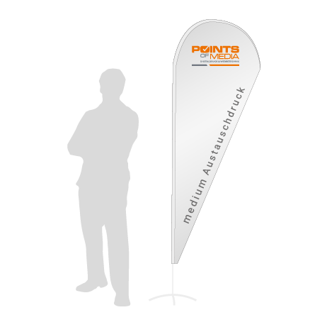 Beachflag Drop Austauschdruck | Medium (280 cm) | einseitig bedruckt