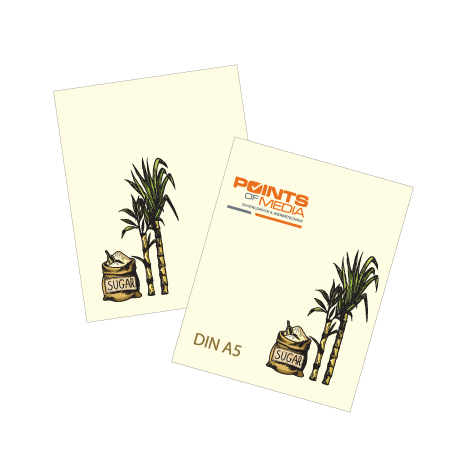 Flyer aus Zuckerrohr | DIN A5 | beidseitig bedruckt